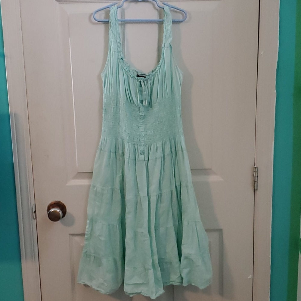 Pale blue dress